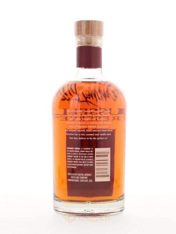 Russells Reserve 10 Year Old Small Batch / Old Label / Jimmy Russell Autographed