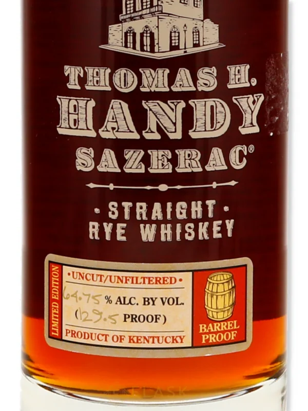 Thomas H Handy Sazerac Rye Whiskey 2021 129.5 Proof