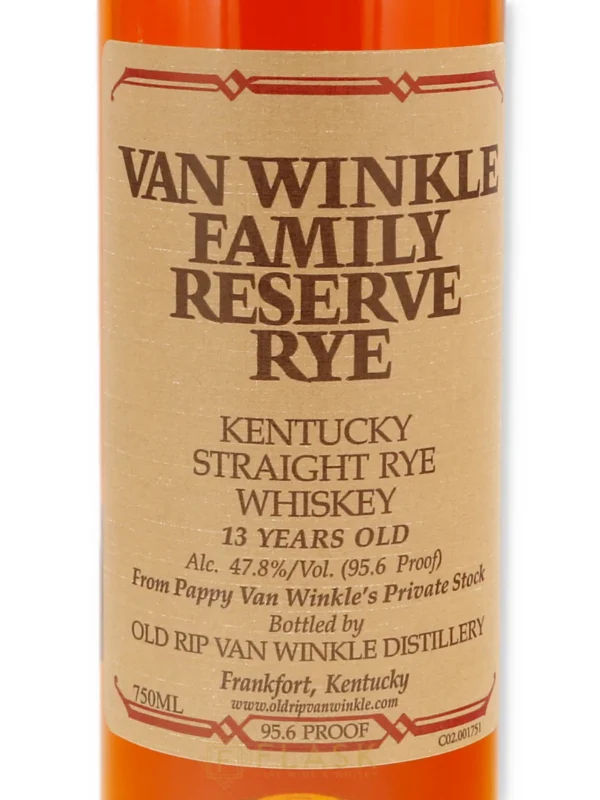 Van Winkle Family Reserve Rye Whiskey 13 Years Old Bottled 2016 - Image 5