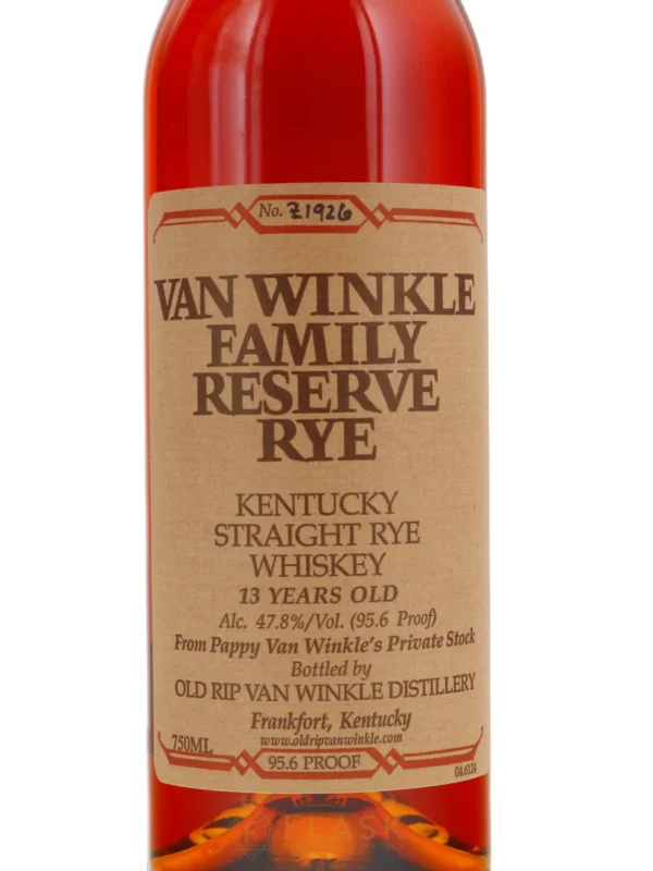 Van Winkle Family Reserve Rye Whiskey 13 Years Old Bottled 2016 - Image 3