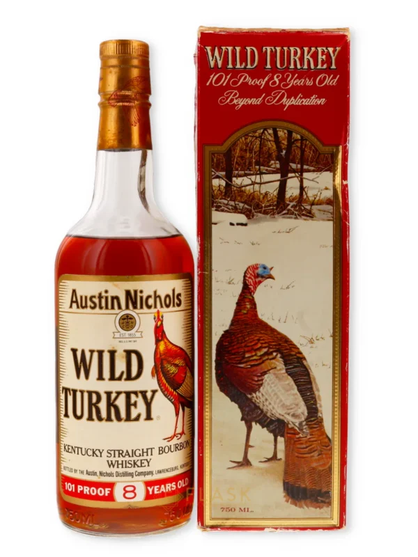 Wild Turkey 8 Year Old 1986 101 Proof Bourbon Beyond Duplication Box 750ml
