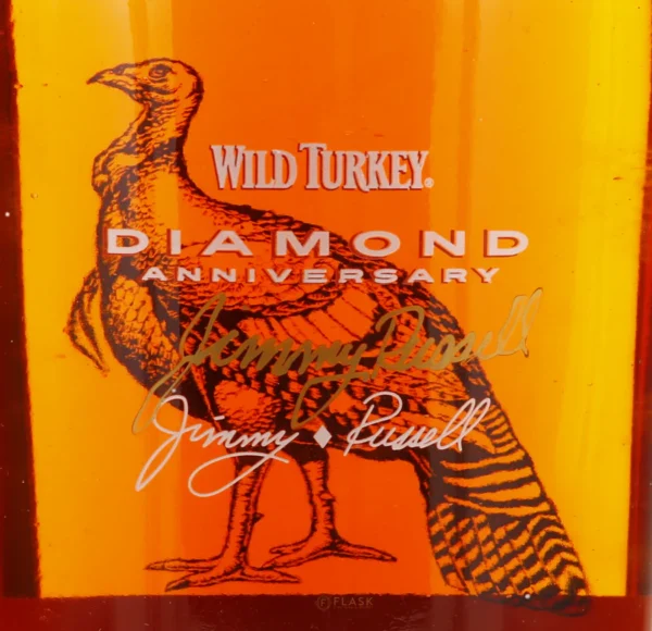 Wild Turkey Diamond Anniversary Bourbon Autographed By Jimmy Russell