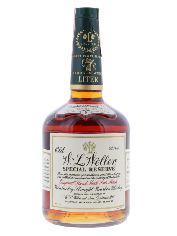 W.L. Weller 7 Year Old Special Reserve, Stitzel Weller 1980s for Judge Samuel Steinfeld / 1 Liter - Image 2