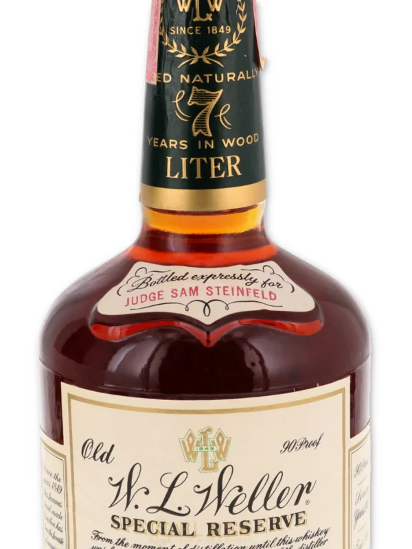 W.L. Weller 7 Year Old Special Reserve, Stitzel Weller 1980s for Judge Samuel Steinfeld / 1 Liter - Image 4