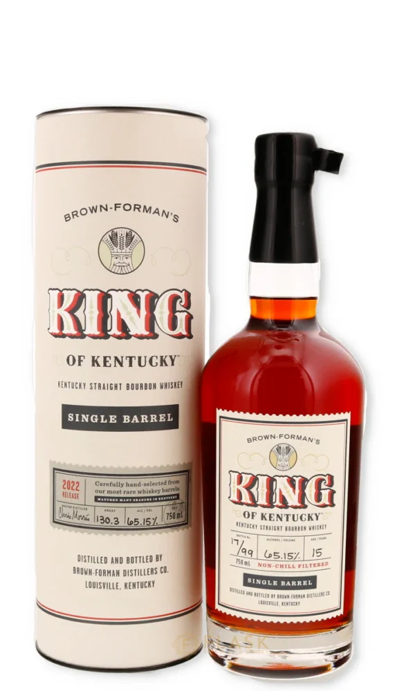 Brown Forman King of Kentucky 15 Year Old Single Barrel Bourbon 2022 Release 130.3 Proof