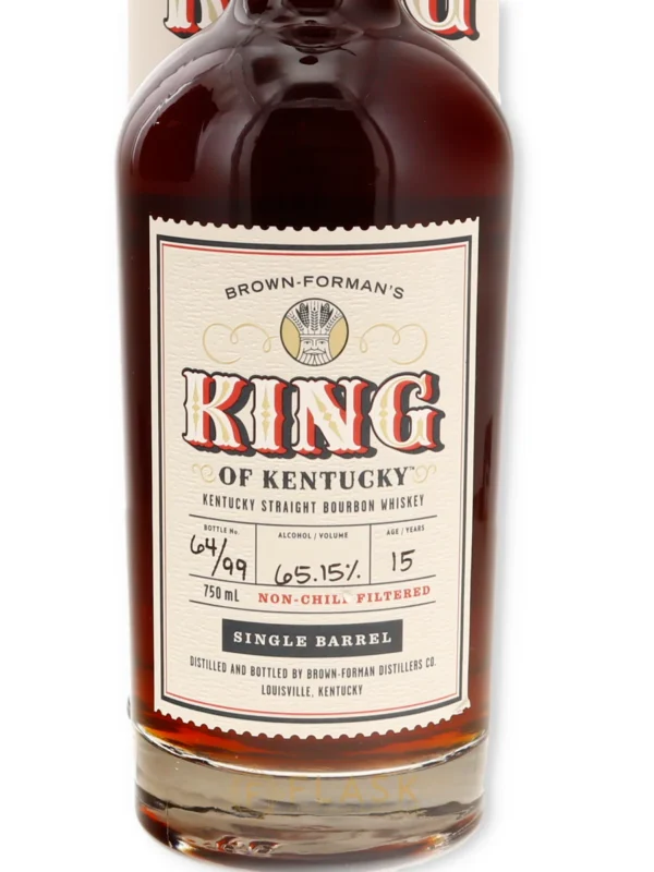 Brown Forman King of Kentucky 15 Year Old Single Barrel Bourbon #7 2022 Release 1 of 99 - Image 3