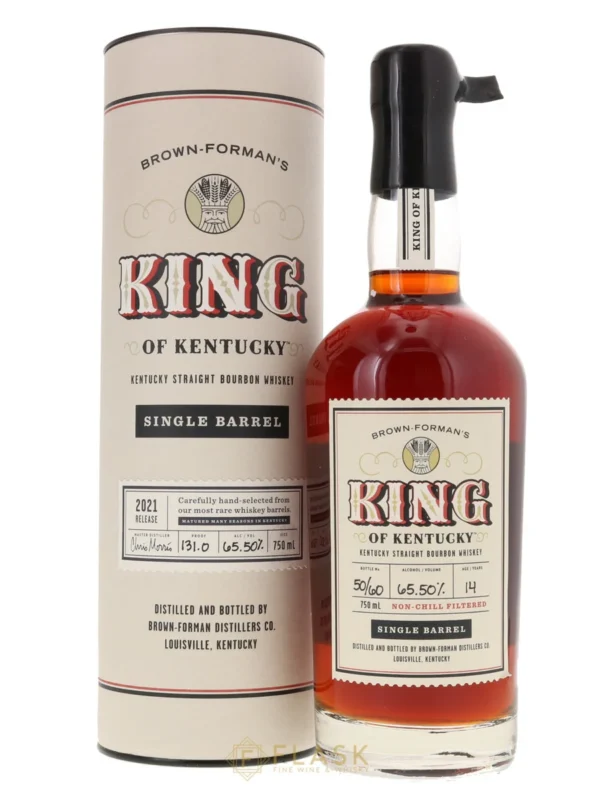 Brown Forman's King of Kentucky 14 Year Old Single Barrel Kentucky Straight Bourbon 2021 Release Barrel 14