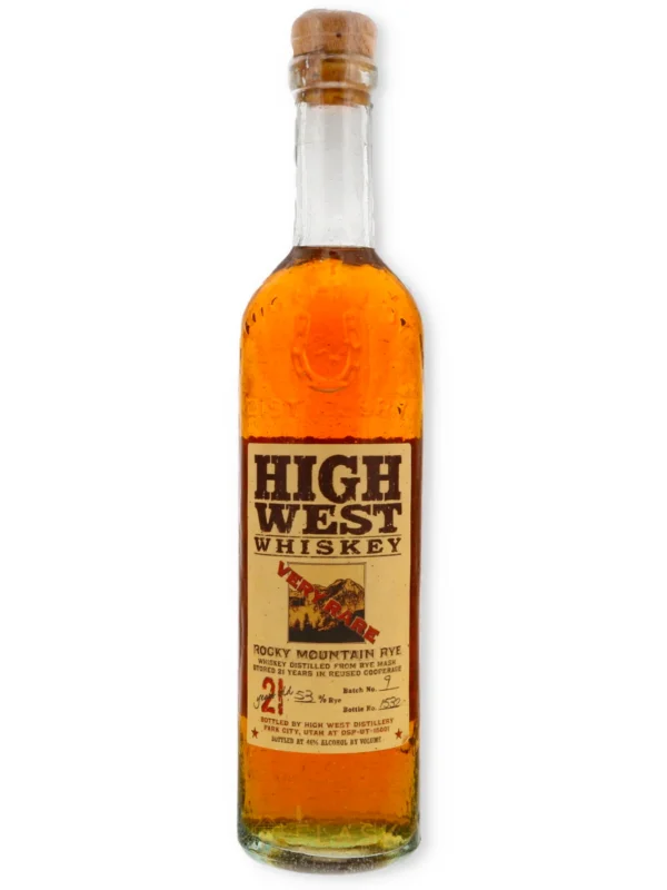 High West 21 Year Old Rocky Mountain Rye Batch 9