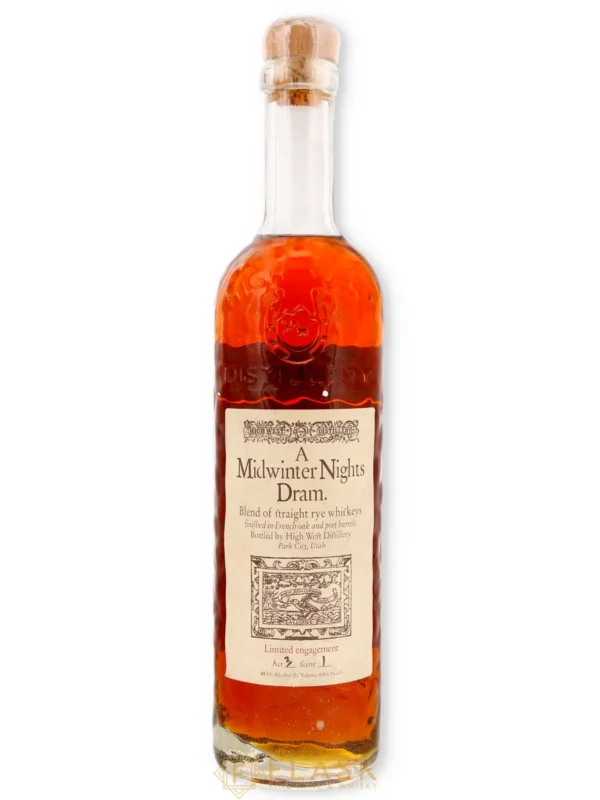 High West A Midwinter Night Dram Straight Rye Whiskey Act 3 Scene 1